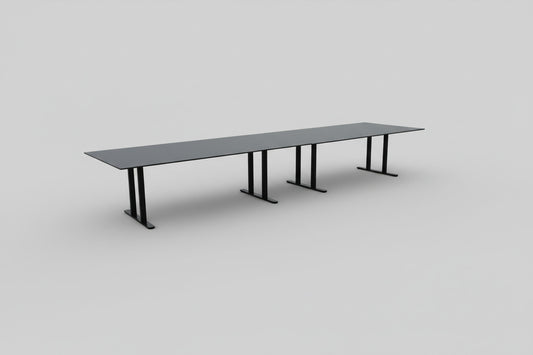 Montana Mødebord 480x120 cm – Sort Soft Nano Laminat