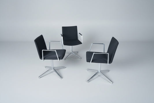 Lammhults Archal Konferencestol – Sort med Armlæn