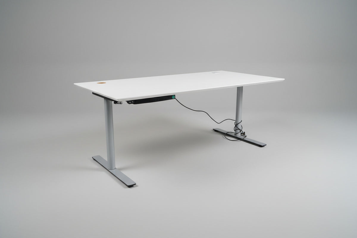 Duba B8 hæve-sænkebord 180x90 lysegrå front