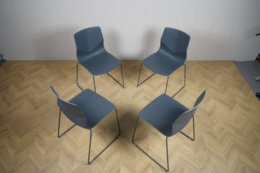 Four Design Four Sure 44 mørkegrå konference- og mødestole set ovenfra