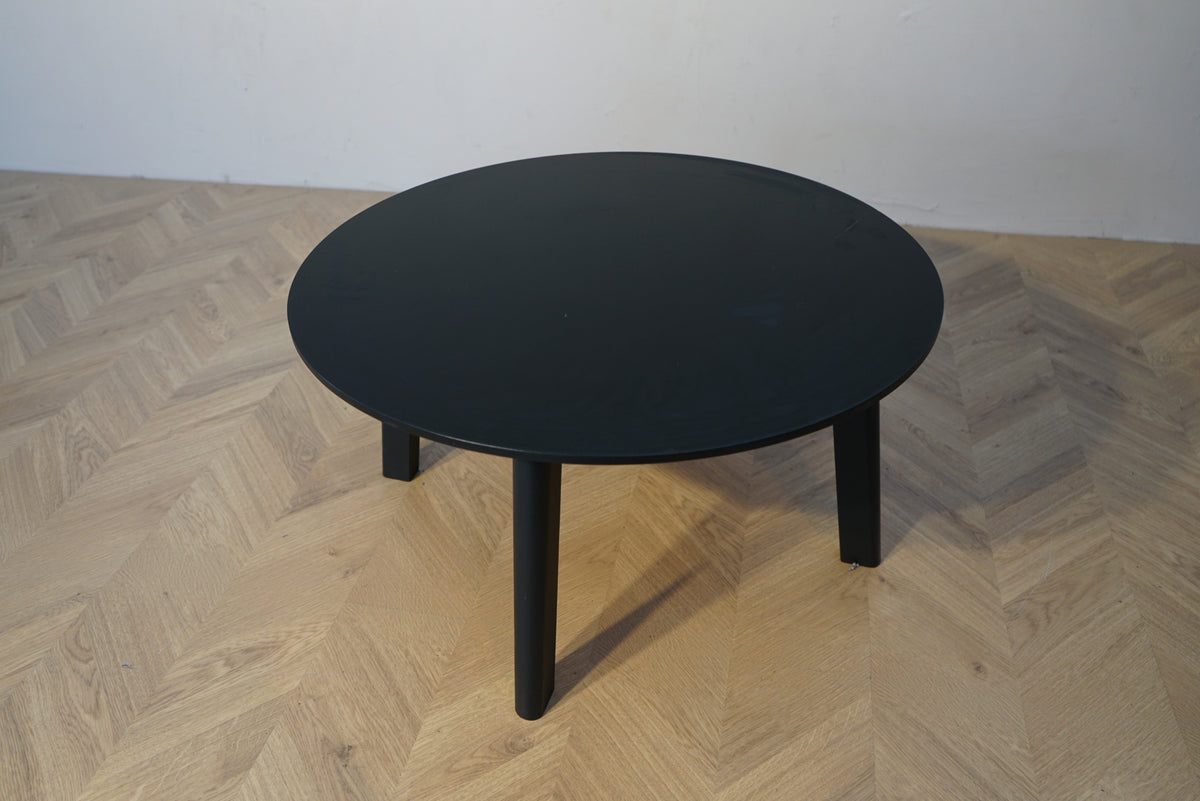 HAY Bella sofabord set ovenfra i sort laminat Ø75 cm
