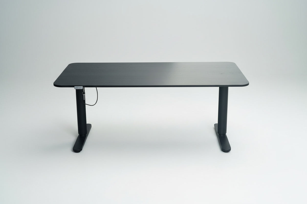 IKEA Bekant hæve-sænkebord i sort – ergonomisk skrivebord 160x80 cm