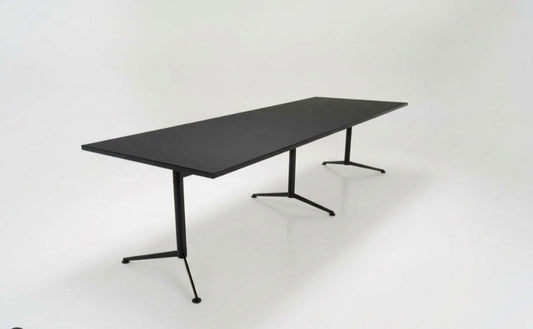Paustian Spinal Konferencebord 310x110 | Sort linoleum med sort stel