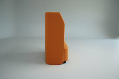 Kinnarps Fields Samtalesofa Orange – Sæt med 2 | Lydabsorberende Lounge