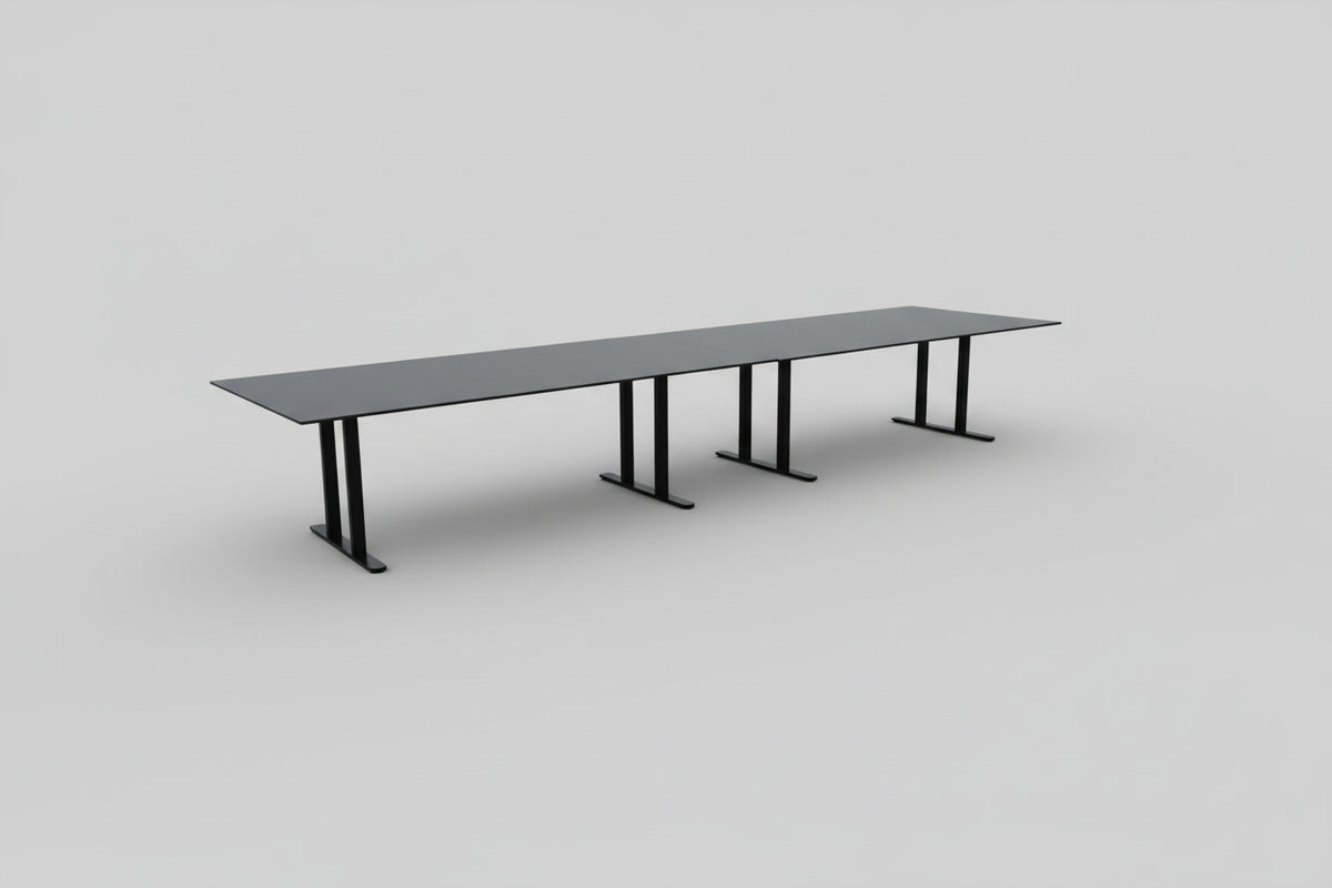 Montana Mødebord 480x120 cm – Sort Soft Nano Laminat