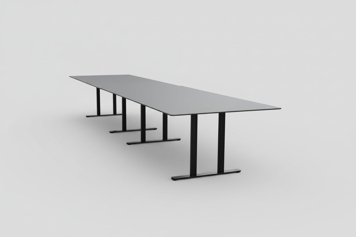 Montana Mødebord 480x120 cm – Sort Soft Nano Laminat