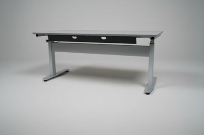 Duba B8 Hæve-sænkebord 160x80 | Lysegrå linoleum