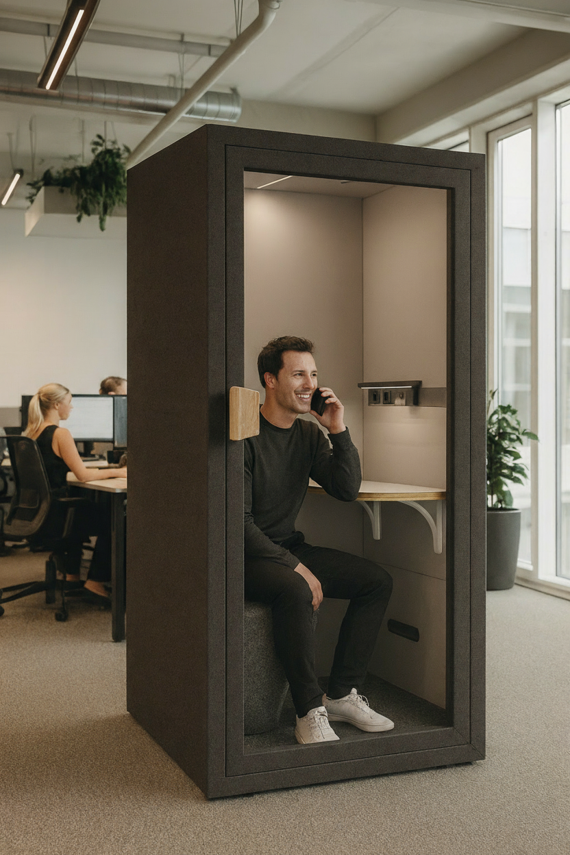 Soundbox akustisk kabine – Komfortabel lydisoleret telefonboks