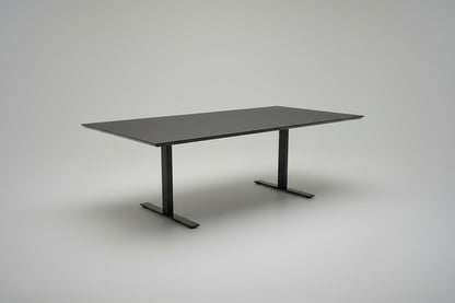 Sort Dencon mødebord i linoleum 230x110 cm – moderne konferencebord