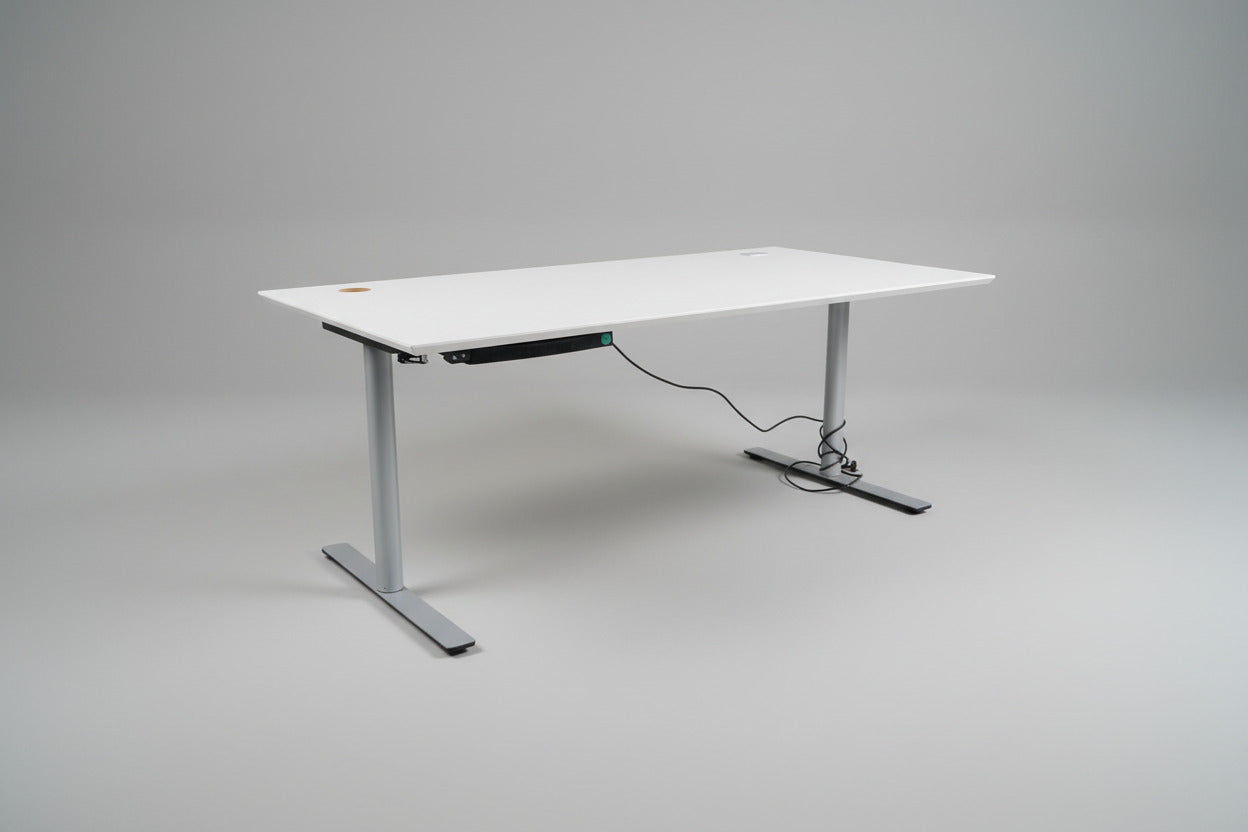 Duba B8 hæve-sænkebord 180x90 lysegrå front