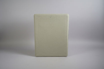 Götessons sideskærm til skrivebord 90x65 cm i sand set forfra