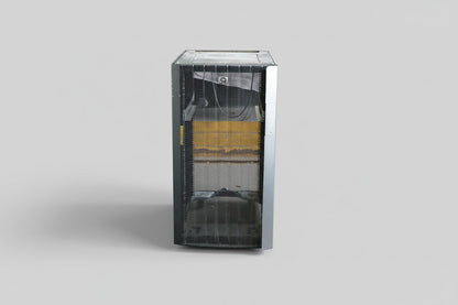 HP G2 serverskab i sort med hjul set forfra, velegnet til serverrum og kontor