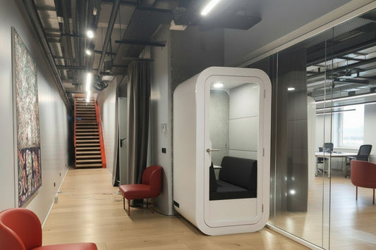 MuteBox kontorpod – Hvid lydisoleret pod til 1 person