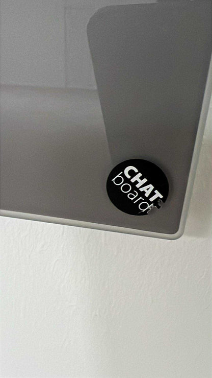 Detaljebillede af Lintex Chat Board glastavle 200x120 cm mørkegrå overflade