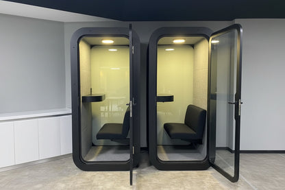 Stillbox kontorpod – Sort lydisoleret pod til 1 person