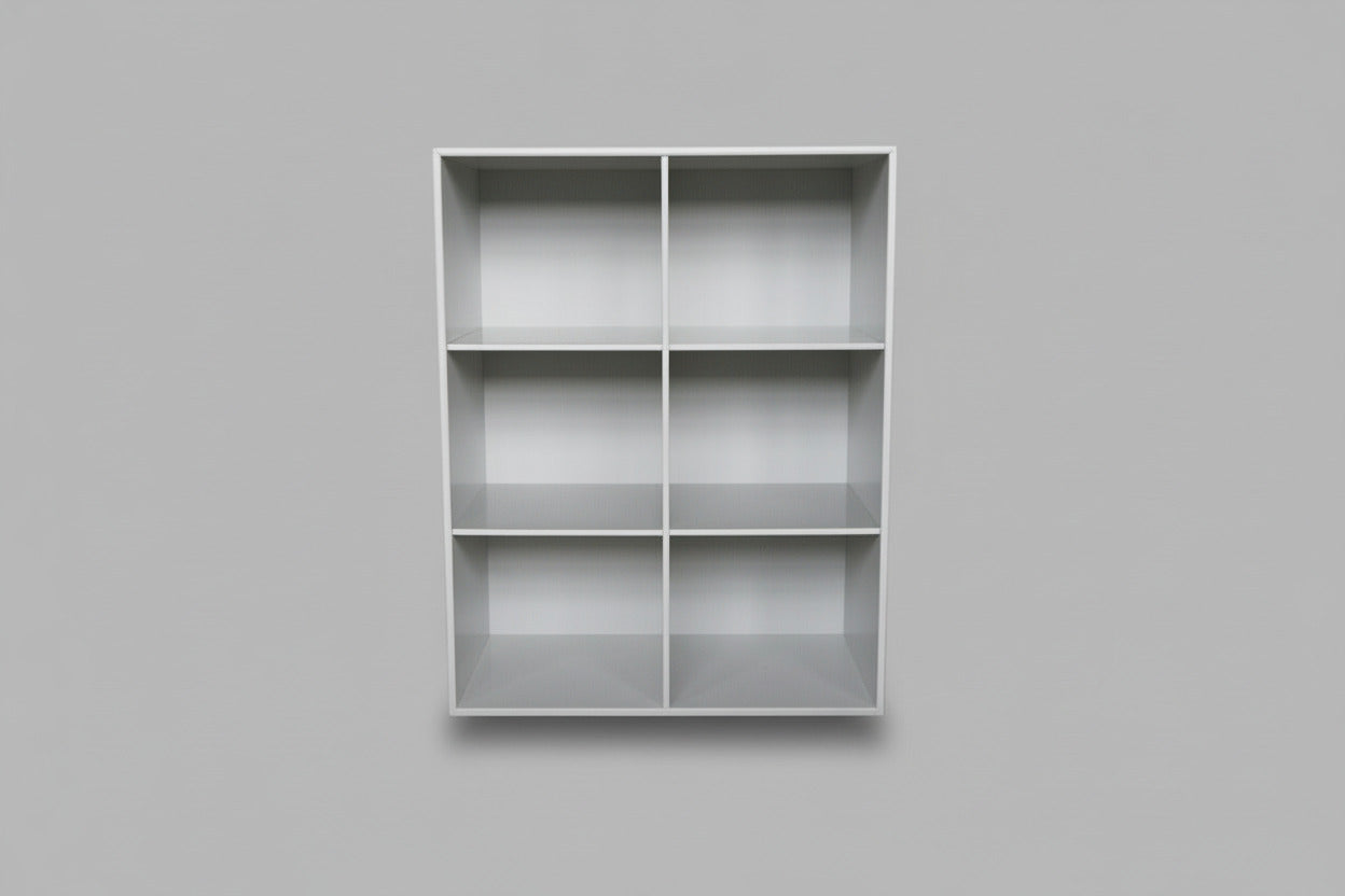 Montana reol med 6 rum set forfra i klassisk og eksklusivt design