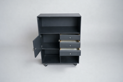 Montana Reol med Hjul – Antracitgrå | 82×39×114