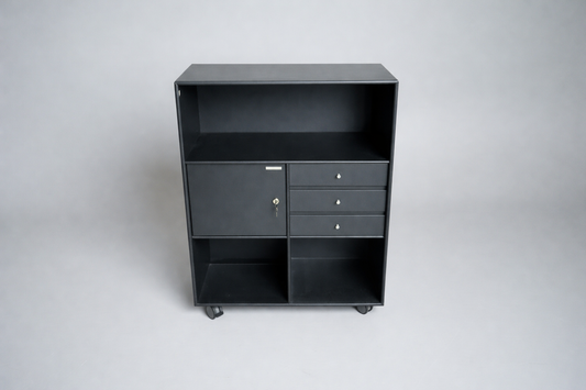 Montana Reol med Hjul – Antracitgrå | 82×39×114