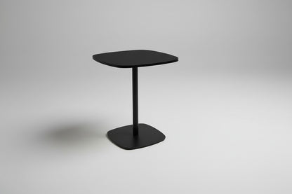 Offecct Nobis loungebord i sort kaffe set forfra, 60x60 cm