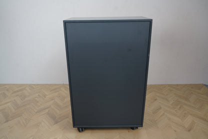 Opbevaringsskab på hjul set bagfra – 8 skuffer, moderne design 80x44x128 cm
