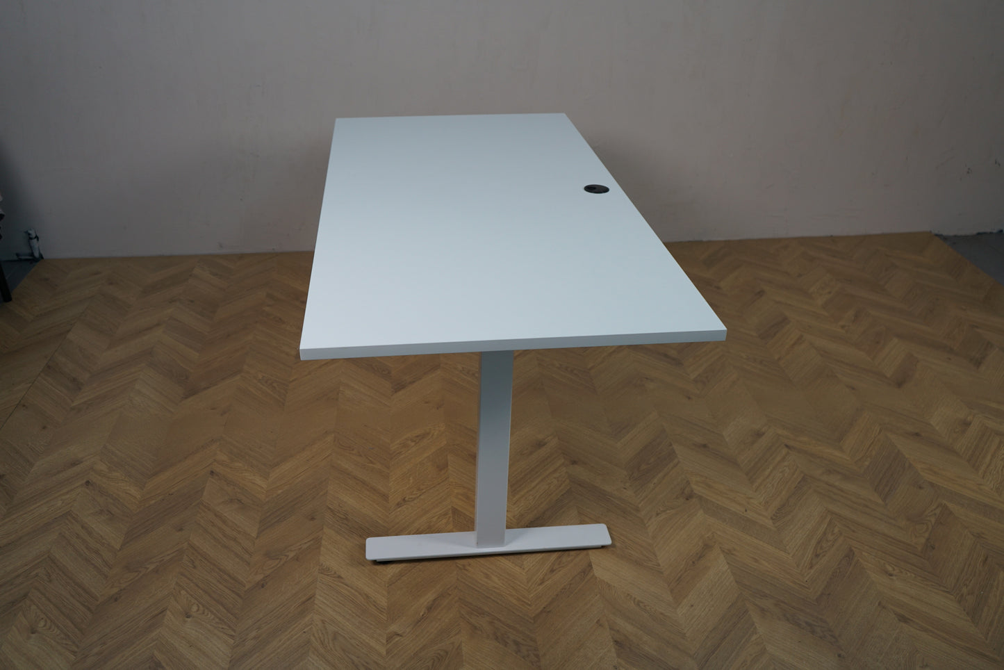 Swedstyle hæve-sænkebord 160x80 cm i hvid – sidevisning