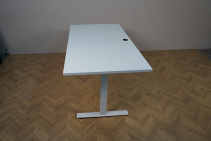 Swedstyle hæve-sænkebord 160x80 cm i hvid – sidevisning