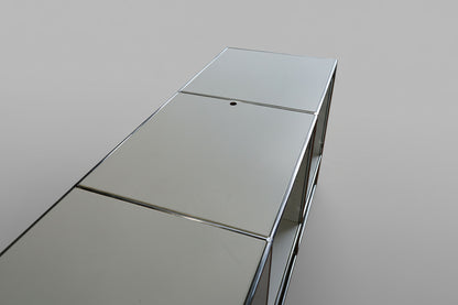 USM Haller hvid modulreol set ovenfra med overflade og hul