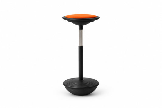 Wilkhahn Stitz ergonomisk balancestol med orange sæde – front