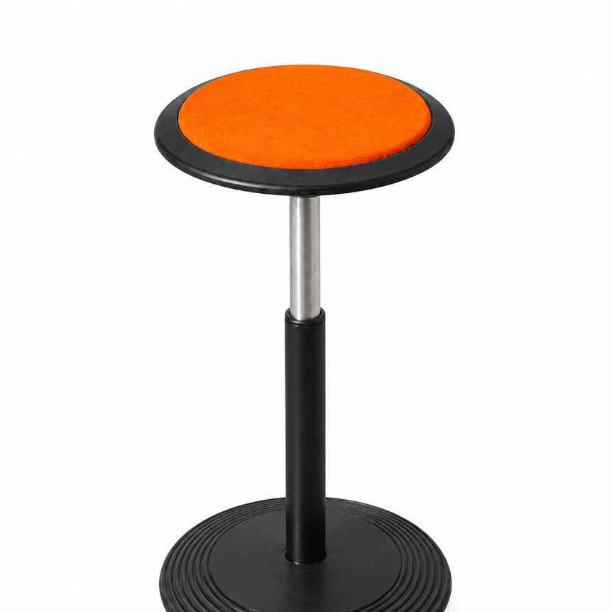 Wilkhahn Stitz ergonomisk støttestol med orange sæde set ovenfra