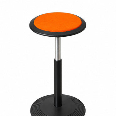 Wilkhahn Stitz ergonomisk støttestol med orange sæde set ovenfra