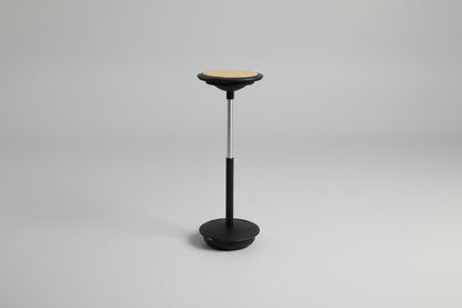 Wilkhahn Stitz højdejusterbar ergonomisk balancestol med sort fod set lige på
